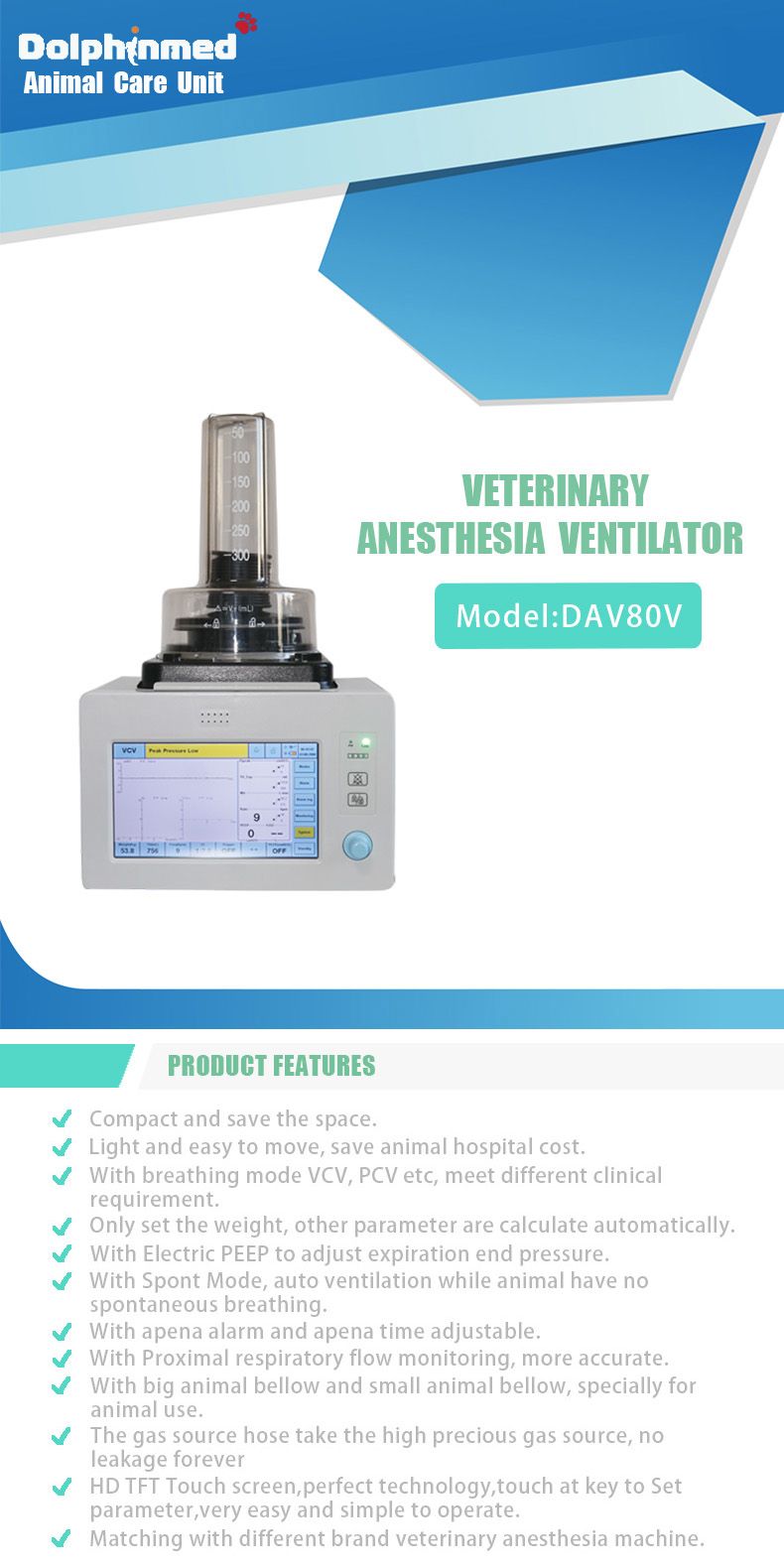 Anesthesia Ventilator(Model：DAV80)